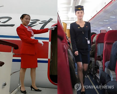 Đồng phục gợi cảm của tiếp viên hàng không Triều Tiên
